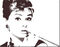 40CM 50CM OBRAZEK ŚCIENNY AUDREY HEPBURN DRUK PŁÓTNO OBRAZ