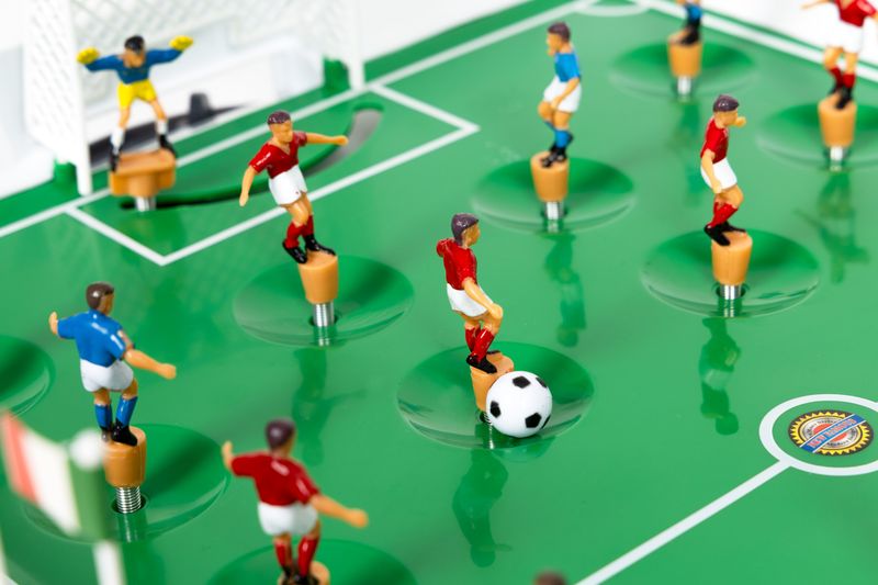 Gra Mini Stół Piłkarzyki Na Sprężynach 22 Zawodników zdjęcie 3