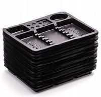 TACKI STOMATOLOGICZNE JEDNORAZOWE CZARNE 19x15cm - 100szt