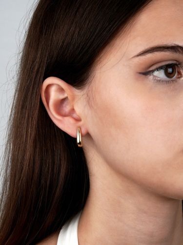 Złote kolczyki łezki krople sztyft 585 eleganckie klasyczne prezent na Arena.pl