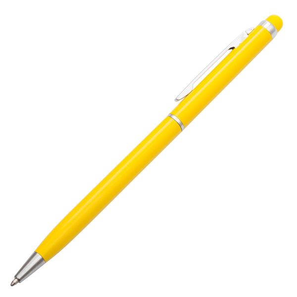 Długopis aluminiowy Touch Tip, Żółty zdjęcie 2