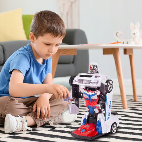 TRANSFORMER AUTO SAMOCHÓD POLICJA ROBOT JEŹDZI GRA na Arena.pl