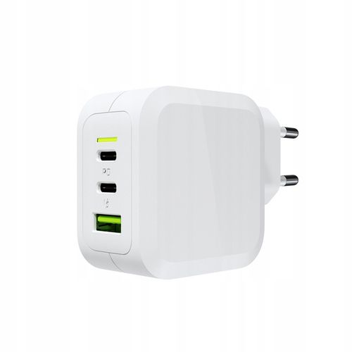 Biała Ładowarka GC Power GaN 65W - 2x USB-C PowerDelivery 1x USB-A QC 3.0 na Arena.pl