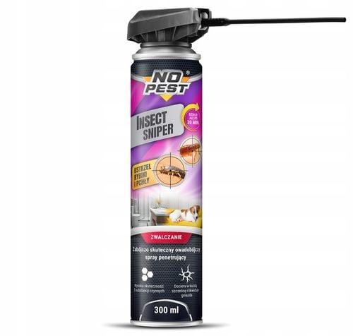 ŚRODEK PREPARAT AEROZOL OPRYSK SPRAY NA RYBIKI PCHŁY NO PEST SNIPER na Arena.pl