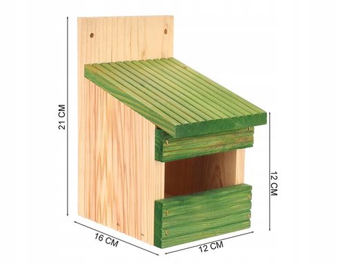 Budka lęgowa dla ptaków sikorek kosa karmnik domek MIX - 4szt na Arena.pl