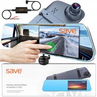 WIDEOREJESTRATOR W LUSTERKU KAMERA SAMOCHODOWA COFANIA REJESTRATOR JAZDY