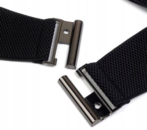 Damski Szeroki Czarny Pasek Do Talii Elastyczny na Arena.pl