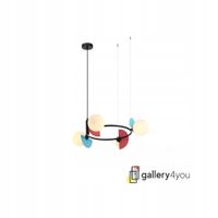 LAMPA WISZĄCA ITALUX NAUTI PND-37482-4R-MLTI MULTIKOLOR / BIAŁY