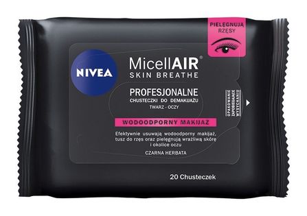 Nivea MicellAIR Skin Breathe Chusteczki micelarne z Czarną Herbatą 1op.-20szt