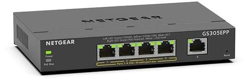 Switch Netgear 5p GS305EPP (5x10/100/1000Mbit, 4xPoE+) na Arena.pl