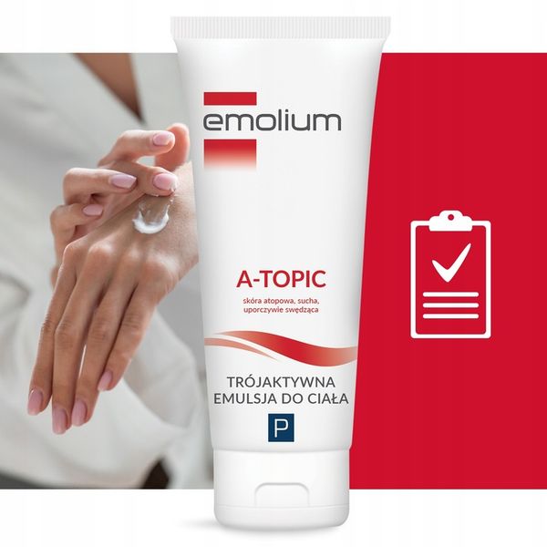 EMOLIUM A-TOPIC Trójaktywna Emulsja Do Ciała 200ML zdjęcie 5