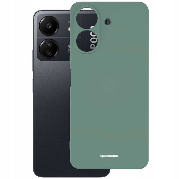 Spacecase Silicone Case Poco C65 / Redmi 13C 4G Dark Gree zdjęcie 3