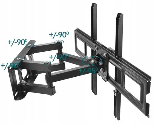 EXTRA MOCNY OBROTOWY UCHWYT na TELEWIZOR WIESZAK TV 32-80 cali na Arena.pl