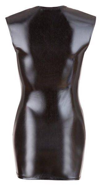 Wet Look Dress With Zip L zdjęcie 7