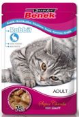 Niskokaloryczna karma dla kota z królikiem i witaminami - Super Benek 100g