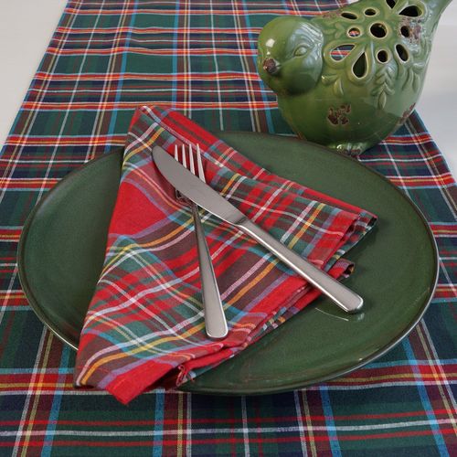 Obrus 138x100cm w zieloną kratę Boże Narodzenie Bawełniany Świąteczny na Arena.pl