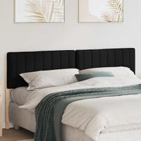 Tapicerowane wezgłowie Z zagłówkiem Brązowy i czarny 180 cm