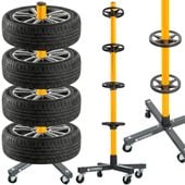 MOBILNY STOJAK NA KOŁA STELAŻ NA OPONY FELGI REGAŁ PM-MSNK-235T