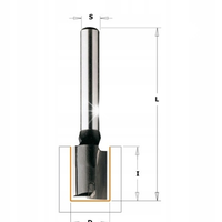 CMT Frez prosty do drewna HM 10 mm RH D=10 I=40 L=90 S=8 174.101.11