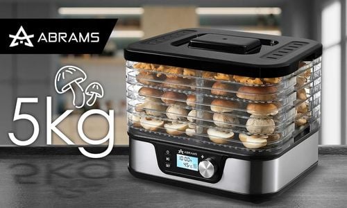 SUSZARKA DO GRZYBÓW WARZYW I OWOCÓW 600W REGULACJA TEMPERATURY TIMER 5 na Arena.pl