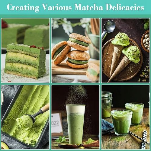 Matcha Box 4-częściowy zestaw do matchy Miotełka 2x Łyżeczka Podstawka na Arena.pl