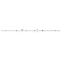 System do mocowania drzwi przesuwnych, 183 cm, stal, srebrny