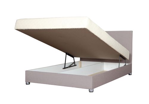 Łóżko NICOLA I 160x200 tapicerowane z materacem i pojemnikiem na Arena.pl