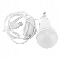 OŚWIETLENIE KEMPINGOWE LED ŻARÓWKA ZEWNĘTRZNE AWARYJNE USB 5V REGULOWANY