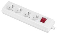GNIAZDO POCZWÓRNE + WYŁĄCZNIK 16A 250V ROZBIERALNE Z/U BIAŁE - VT-302-0042
