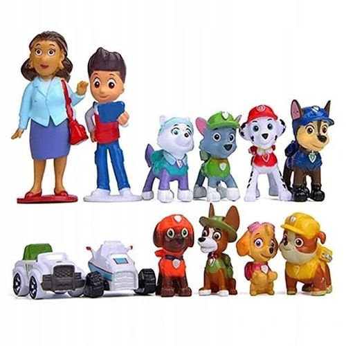 PSI PATROL PIESKI ZESTAW 10 FIGUREK I 2 POJAZDY + SASZETKA PSI PATROL na Arena.pl