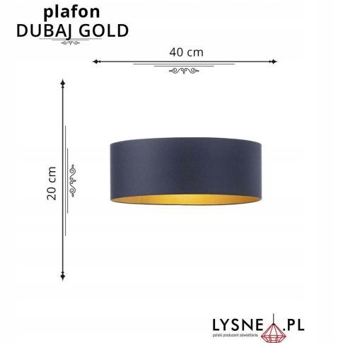 Plafoniera DUBAJ fi - 40 cm GOLD na Arena.pl