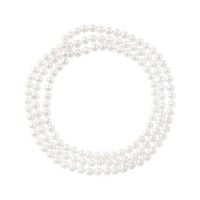 piękny klasyczny naszyjnik z naturalnych pereł 120/150 cm