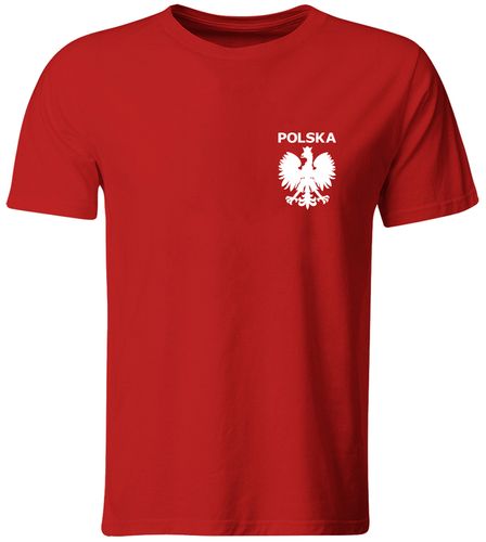 KOSZULKA REPREZENTACJI Z WŁASNYM NADRUKIEM, CZERWONA, ROZ. M na Arena.pl