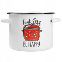 Garnek emaliowany Cook Eat & Be Happy 4,5L INDUKCJA, GAZ