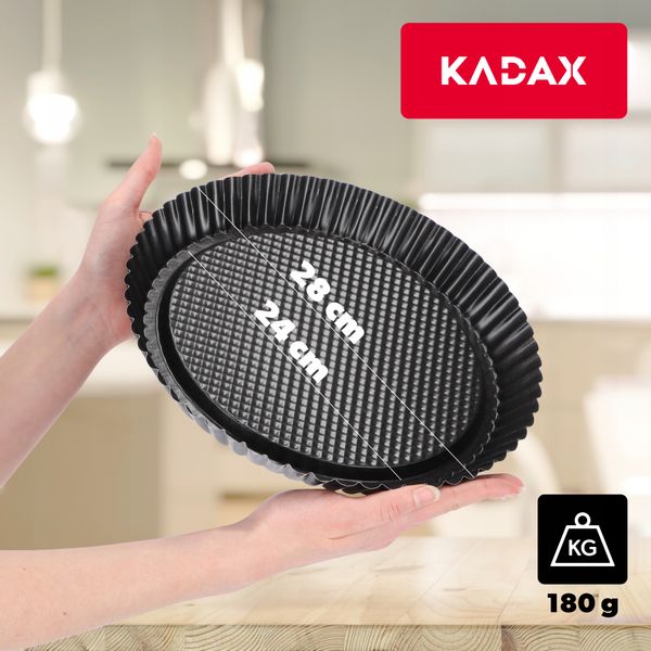 BLACHA OKRĄGŁA FORMA DO PIECZENIA TARTY CIAST 28cm zdjęcie 4