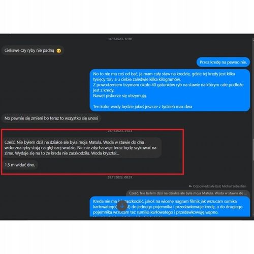 24 KG KREDA -BRYŁY- KAT II IDEALNA DO STAWU/OCZKA WODNEGO RaFish na Arena.pl