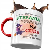 Kubek Czerwony Dla Stefanii Koleżanki Na Prezent Z Nadrukiem Ze Zdjęciem