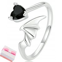 PIERŚCIONEK SREBRNY REGULOWANY RODOWANY SREBRO 925