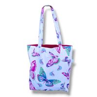 Torba na zakupy bawełniana shopperka torba shopper zakupowa motylki