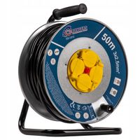 Przedłużacz bębnowy, ogrodowy RANGERS 50 m 4 szt. gniazd czarny