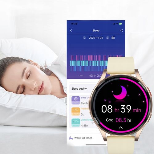 SMARTWATCH DAMSKI AMOLED KARDIOWATCH POMIAR EKG HRV CIŚNIENIE ROZMOWY SMS na Arena.pl