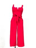 Kombinezon Damski Bez Rękawów Lekki Wygodny Czerwony Rozmiar 36 Lato
