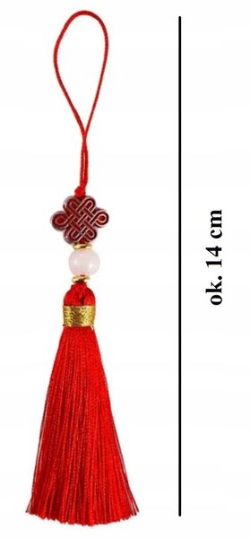 Sznurek TALIZAM FENG SHUI Amulet Mini Brelok Do Kluczy na Szczęście Happy zdjęcie 8