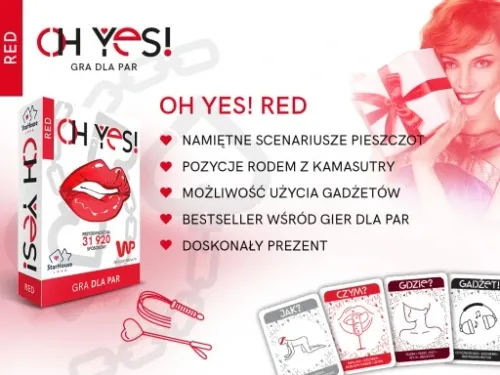 GRA DLA PAR wyzwania dla par OH YES! RED erotyczna PREZENT na Walentynki na Arena.pl