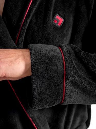 SZLAFROK MĘSKI Moraj Wiązany w Pasie Ciepły Puszysty z Kieszeniami - L na Arena.pl