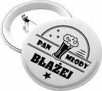 PRZYPINKI PLAKIETKA KOTYLION WIECZÓR KAWALERSKI PANA MŁODEGO IMIENIEM WK23