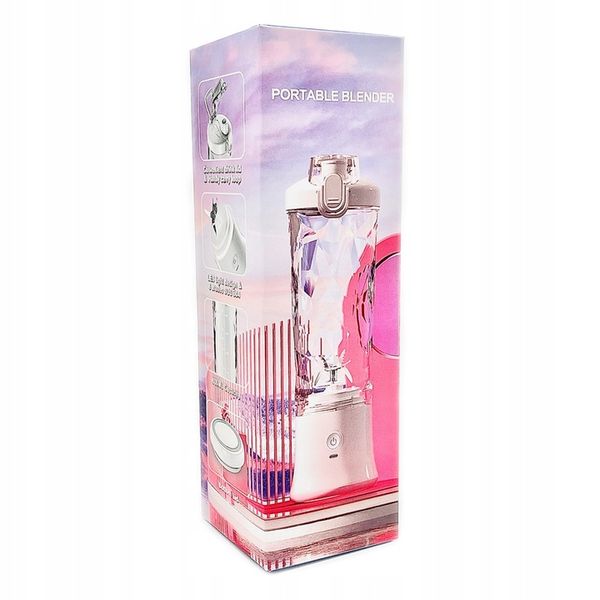 BEZPRZEWODOWY PRZENOŚNY BLENDER TURYSTYCZNY 600ML do Smoothie do Koktajli zdjęcie 7