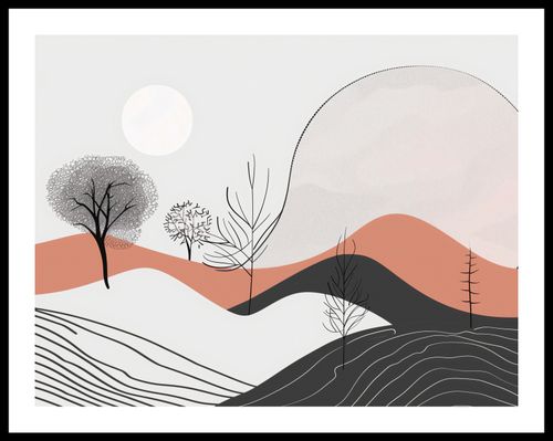 Plakat 65x50cm Półcień Widoku na Arena.pl