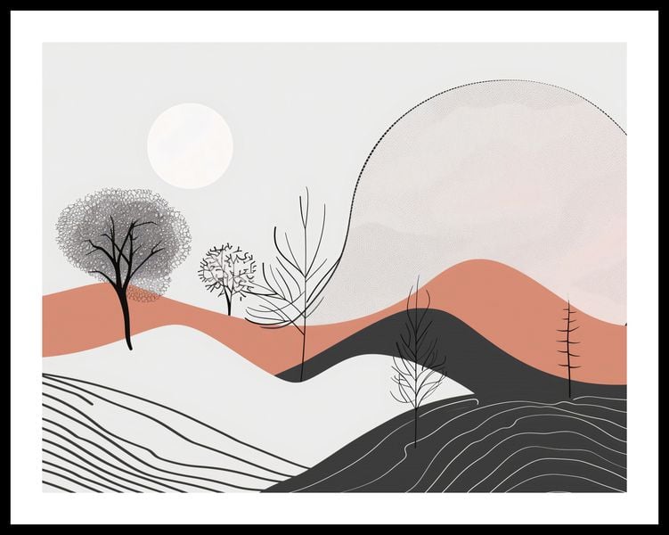 Plakat 65x50cm Półcień Widoku zdjęcie 3