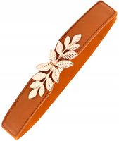 Damski Pasek Retro Gumowy Do Sukienki Listek Liść